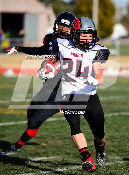 Thumbnail 1 in Paonia vs. Strasburg (CHSAA Division 1A Semifinal) photogallery.
