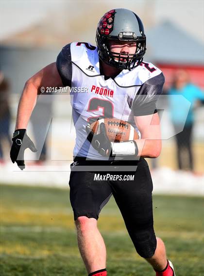 Thumbnail 1 in Paonia vs. Strasburg (CHSAA Division 1A Semifinal) photogallery.