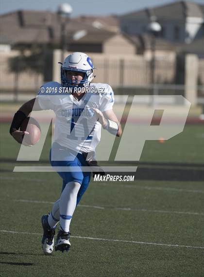 Thumbnail 3 in Orcutt Academy vs. Desert Christian Academy photogallery.