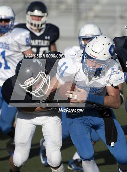 Thumbnail 3 in Orcutt Academy vs. Desert Christian Academy photogallery.