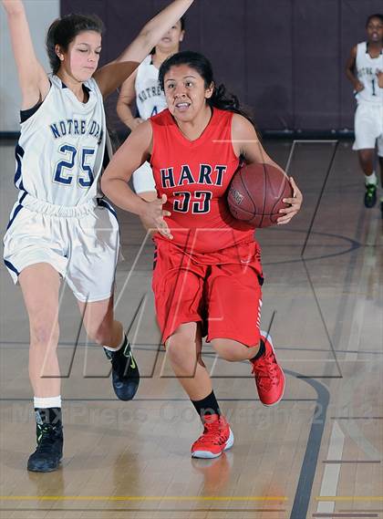 Thumbnail 1 in Notre Dame vs. Hart (La Canada Tournament) photogallery.
