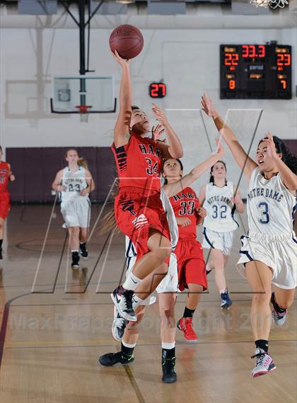 Thumbnail 3 in Notre Dame vs. Hart (La Canada Tournament) photogallery.