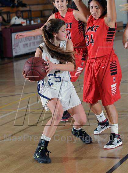 Thumbnail 1 in Notre Dame vs. Hart (La Canada Tournament) photogallery.