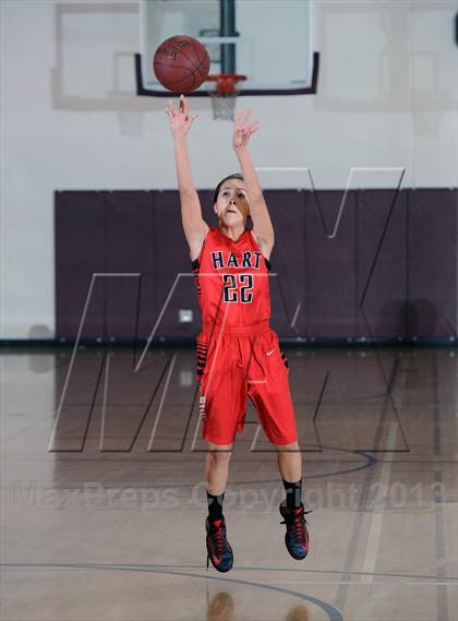 Thumbnail 3 in Notre Dame vs. Hart (La Canada Tournament) photogallery.