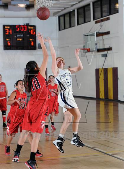 Thumbnail 3 in Notre Dame vs. Hart (La Canada Tournament) photogallery.