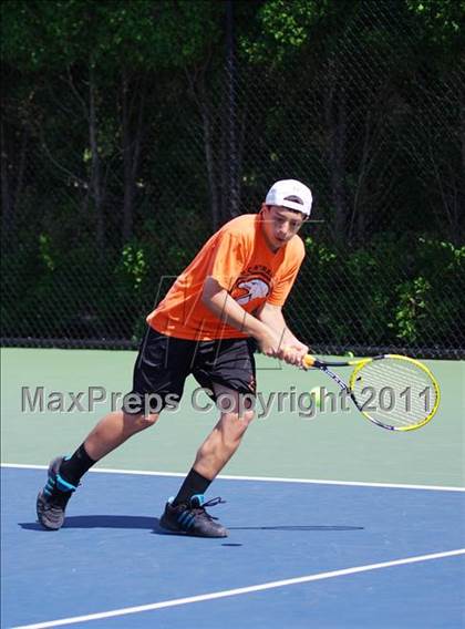 Thumbnail 2 in NYSPHSAA Boys Tennis Championships (Round 1) photogallery.