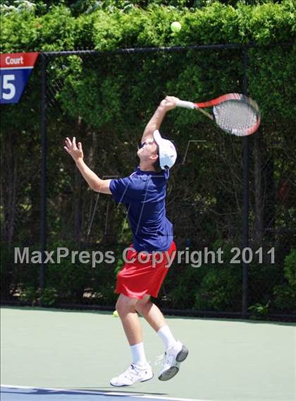 Thumbnail 2 in NYSPHSAA Boys Tennis Championships (Round 1) photogallery.
