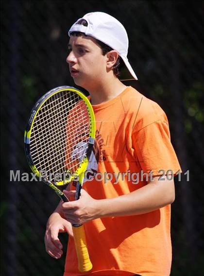 Thumbnail 3 in NYSPHSAA Boys Tennis Championships (Round 1) photogallery.