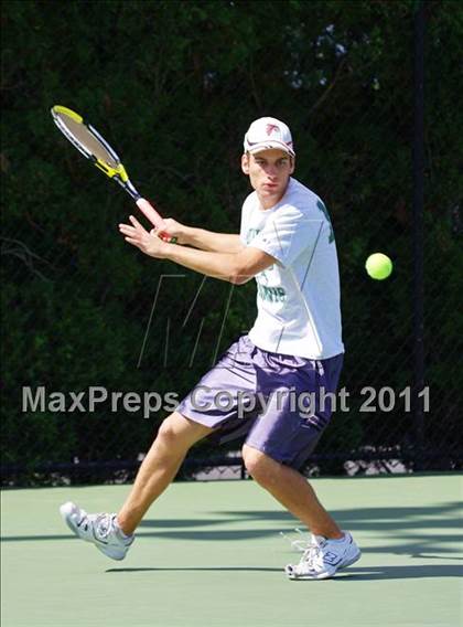 Thumbnail 3 in NYSPHSAA Boys Tennis Championships (Round 1) photogallery.