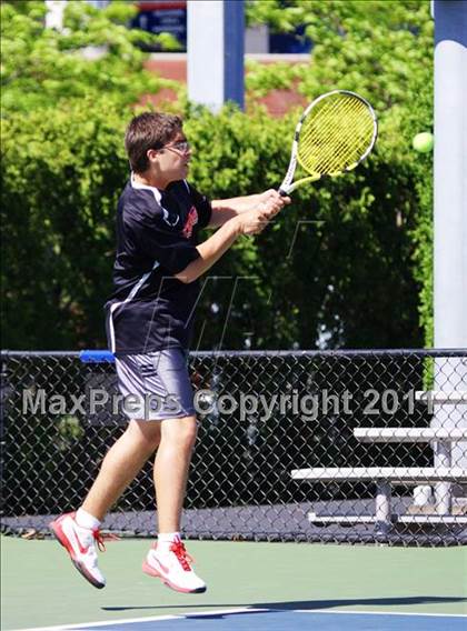 Thumbnail 3 in NYSPHSAA Boys Tennis Championships (Round 1) photogallery.