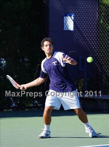Thumbnail 2 in NYSPHSAA Boys Tennis Championships (Round 1) photogallery.