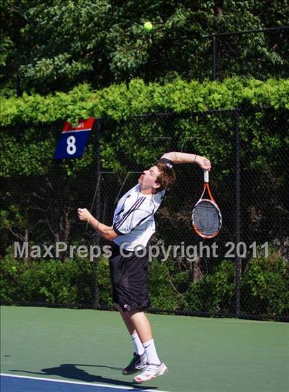 Thumbnail 2 in NYSPHSAA Boys Tennis Championships (Round 1) photogallery.