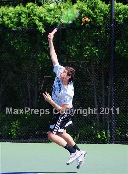 Thumbnail 3 in NYSPHSAA Boys Tennis Championships (Round 1) photogallery.