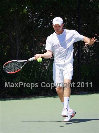 Thumbnail 3 in NYSPHSAA Boys Tennis Championships (Round 1) photogallery.