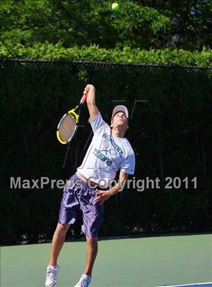 Thumbnail 3 in NYSPHSAA Boys Tennis Championships (Round 1) photogallery.