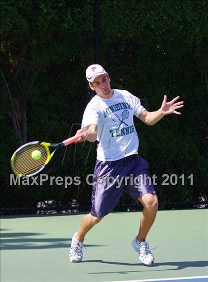 Thumbnail 2 in NYSPHSAA Boys Tennis Championships (Round 1) photogallery.