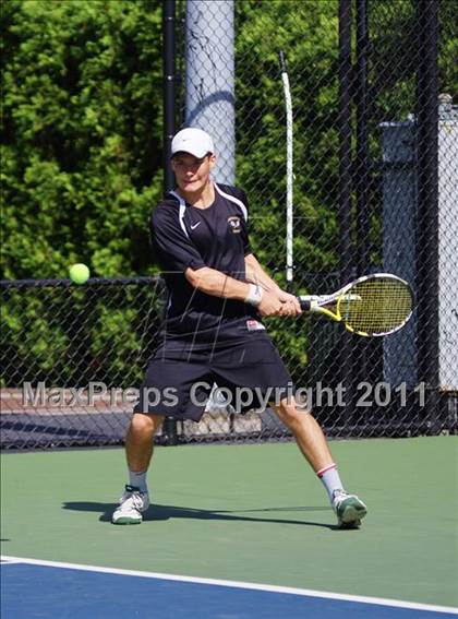 Thumbnail 2 in NYSPHSAA Boys Tennis Championships (Round 1) photogallery.