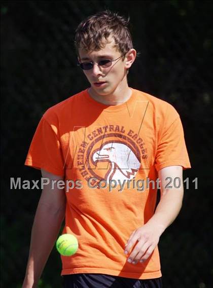 Thumbnail 2 in NYSPHSAA Boys Tennis Championships (Round 1) photogallery.