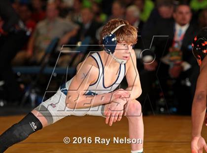 Thumbnail 1 in NYSPHSAA Championships (Division 1 Finals 99-138 LBS) photogallery.