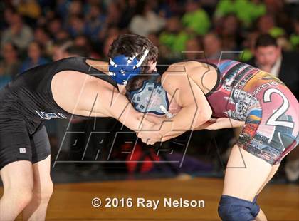 Thumbnail 1 in NYSPHSAA Championships (Division 1 Finals 99-138 LBS) photogallery.