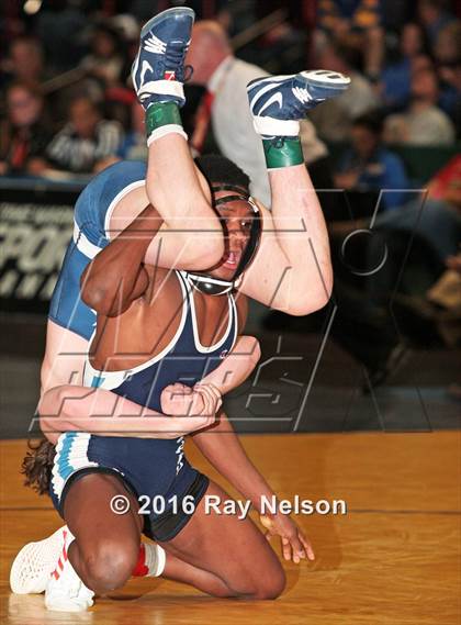 Thumbnail 1 in NYSPHSAA Championships (Division 1 Finals 99-138 LBS) photogallery.
