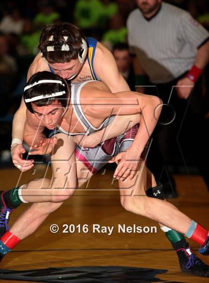 Thumbnail 2 in NYSPHSAA Championships (Division 1 Finals 99-138 LBS) photogallery.