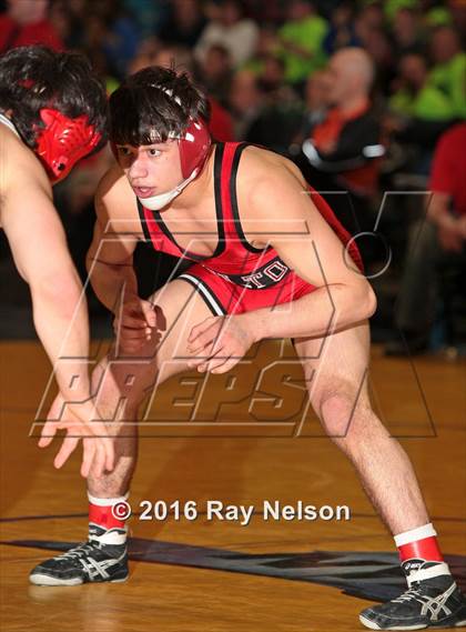 Thumbnail 1 in NYSPHSAA Championships (Division 1 Finals 99-138 LBS) photogallery.