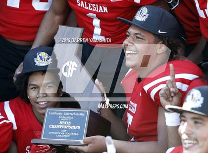 Thumbnail 2 in Bishop Union vs. Salesian College Preparatory (CIF D6-A State Final) photogallery.