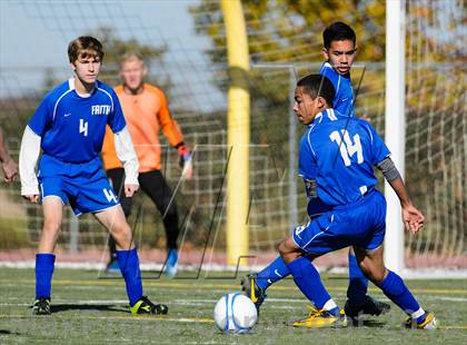 Thumbnail 2 in Faith Christian vs. Forest Lake Christian (CIF SJS D7 Final) photogallery.