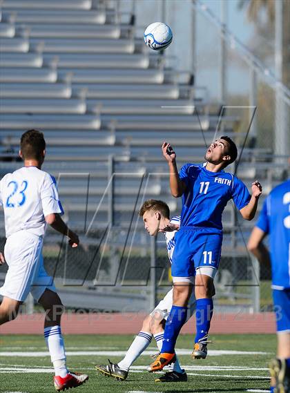 Thumbnail 3 in Faith Christian vs. Forest Lake Christian (CIF SJS D7 Final) photogallery.