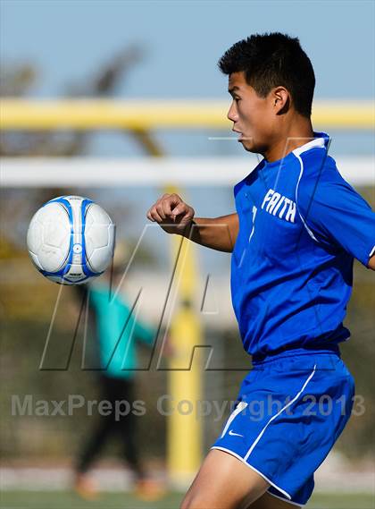 Thumbnail 2 in Faith Christian vs. Forest Lake Christian (CIF SJS D7 Final) photogallery.