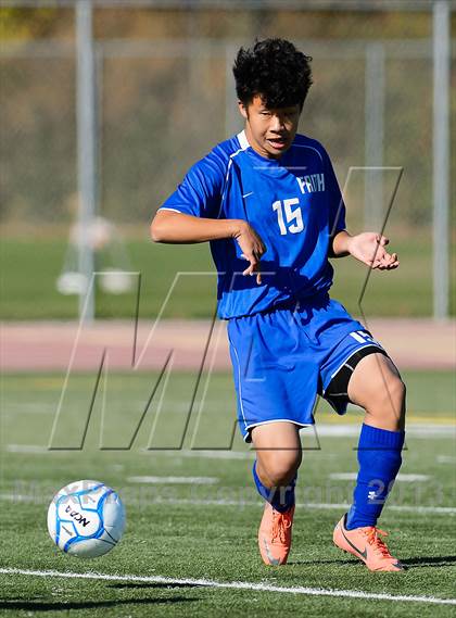 Thumbnail 1 in Faith Christian vs. Forest Lake Christian (CIF SJS D7 Final) photogallery.