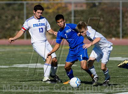 Thumbnail 2 in Faith Christian vs. Forest Lake Christian (CIF SJS D7 Final) photogallery.