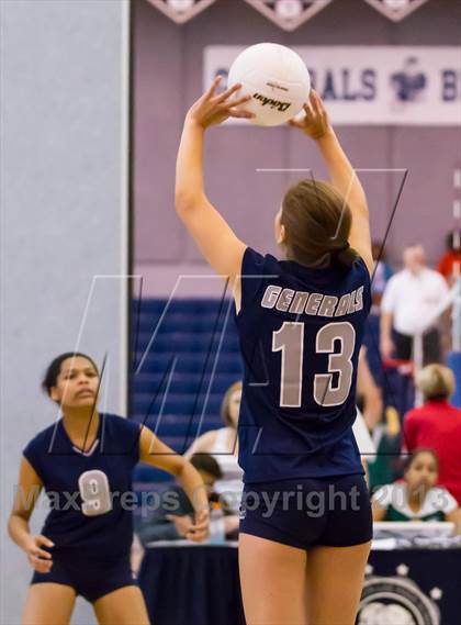Thumbnail 2 in Yorktown vs Washington-Lee Freshman (Jr. Volleyball Brawl II Final) photogallery.