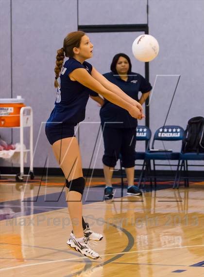 Thumbnail 1 in Yorktown vs Washington-Lee Freshman (Jr. Volleyball Brawl II Final) photogallery.