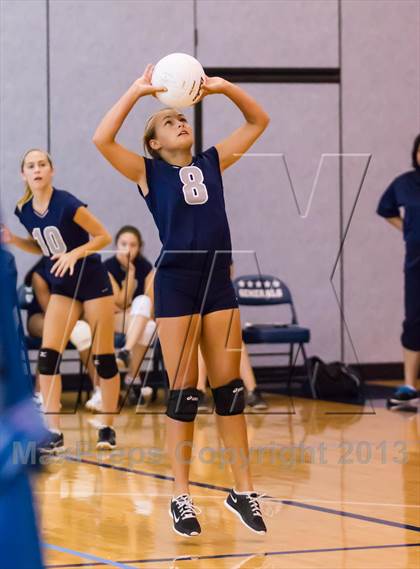 Thumbnail 3 in Yorktown vs Washington-Lee Freshman (Jr. Volleyball Brawl II Final) photogallery.