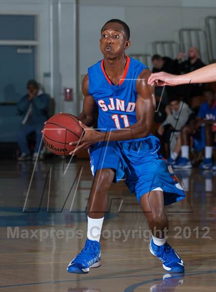 Thumbnail 3 in Lincoln vs. St. Joseph Notre Dame (Bruin Shootout) photogallery.