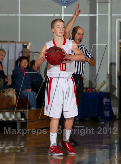 Thumbnail 3 in Lincoln vs. St. Joseph Notre Dame (Bruin Shootout) photogallery.