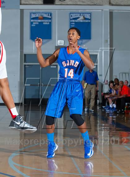 Thumbnail 3 in Lincoln vs. St. Joseph Notre Dame (Bruin Shootout) photogallery.