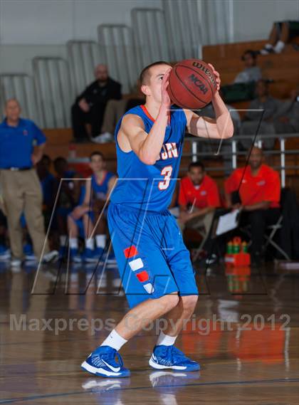 Thumbnail 3 in Lincoln vs. St. Joseph Notre Dame (Bruin Shootout) photogallery.