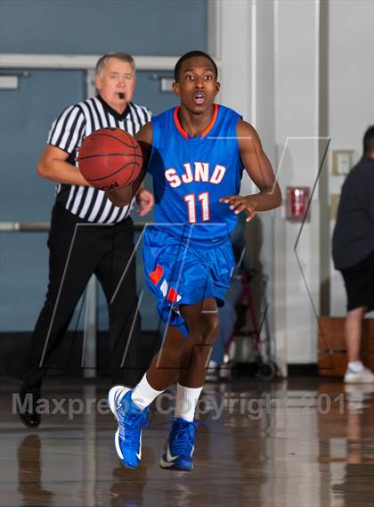 Thumbnail 3 in Lincoln vs. St. Joseph Notre Dame (Bruin Shootout) photogallery.