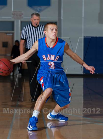 Thumbnail 2 in Lincoln vs. St. Joseph Notre Dame (Bruin Shootout) photogallery.