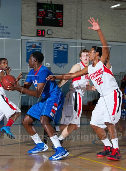 Thumbnail 1 in Lincoln vs. St. Joseph Notre Dame (Bruin Shootout) photogallery.