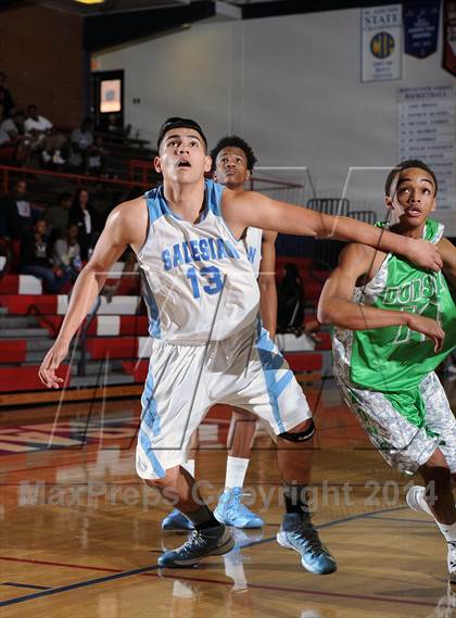 Thumbnail 3 in Salesian vs. Dorsey  (Lancers Hoops Classic Showcase) photogallery.