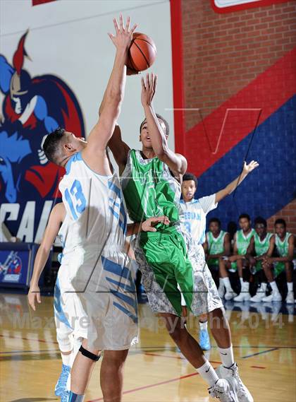 Thumbnail 1 in Salesian vs. Dorsey  (Lancers Hoops Classic Showcase) photogallery.