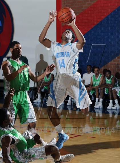 Thumbnail 2 in Salesian vs. Dorsey  (Lancers Hoops Classic Showcase) photogallery.