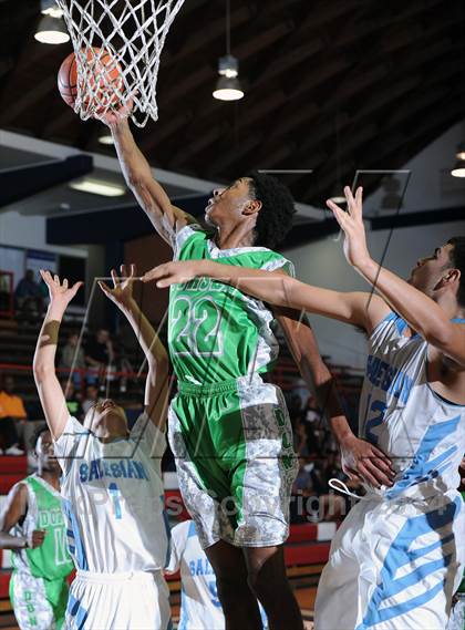 Thumbnail 1 in Salesian vs. Dorsey  (Lancers Hoops Classic Showcase) photogallery.