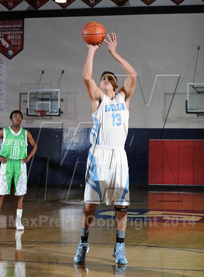 Thumbnail 1 in Salesian vs. Dorsey  (Lancers Hoops Classic Showcase) photogallery.