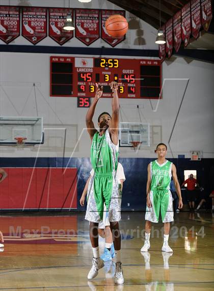 Thumbnail 2 in Salesian vs. Dorsey  (Lancers Hoops Classic Showcase) photogallery.