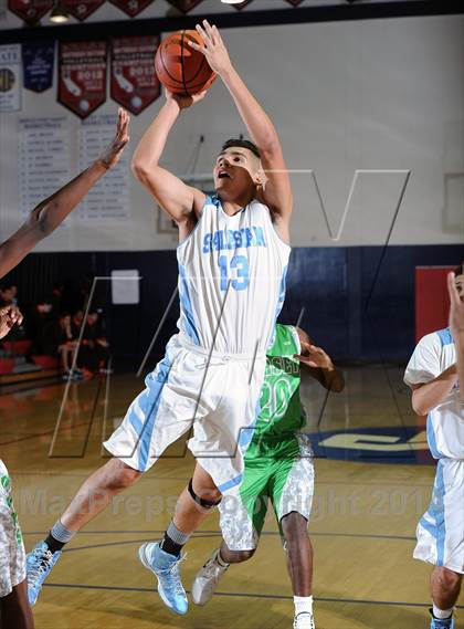 Thumbnail 2 in Salesian vs. Dorsey  (Lancers Hoops Classic Showcase) photogallery.
